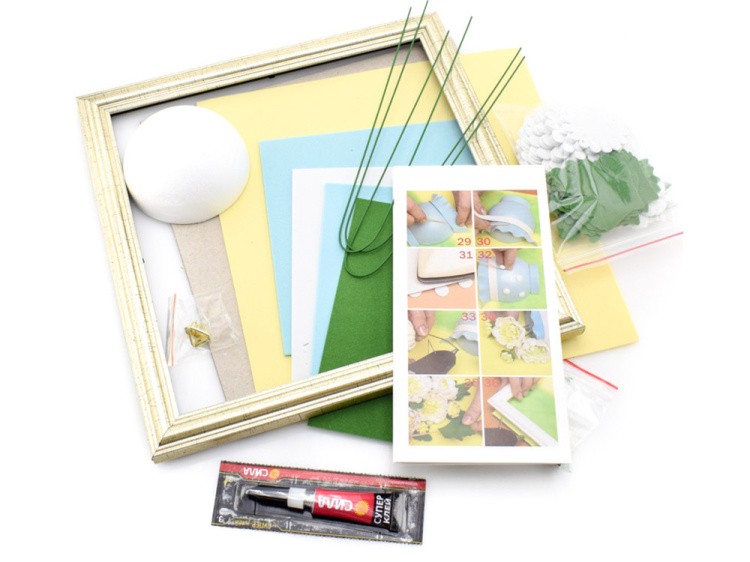 3D-картина из фоамирана «Хризантемы» — картинка 2