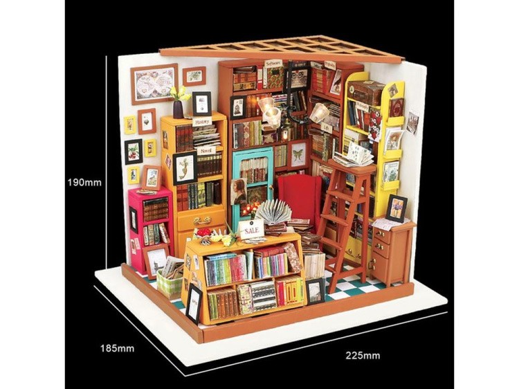 Набор для создания миниатюры (румбокс) «Книжный магазинчик» — картинка 3