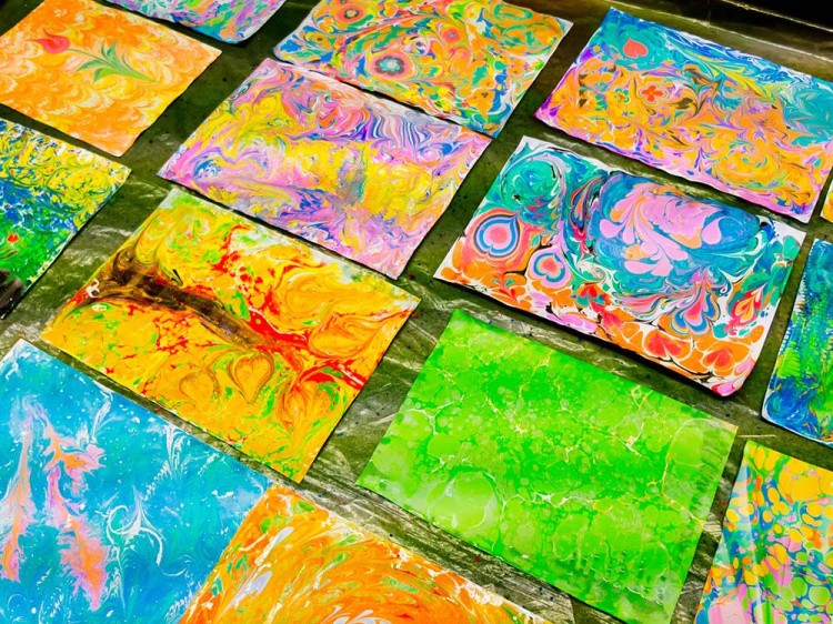 Набор для эбру «Старт», 5 цветов, Mimi — картинка 10