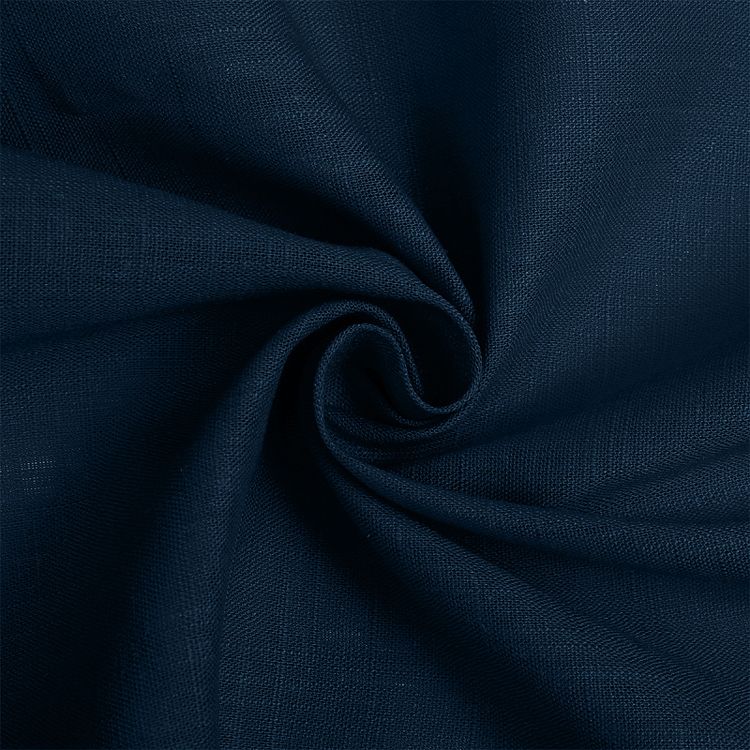 Ткань льняная, 190 г/м², 5 м x 140 см, цвет: синий, TBY