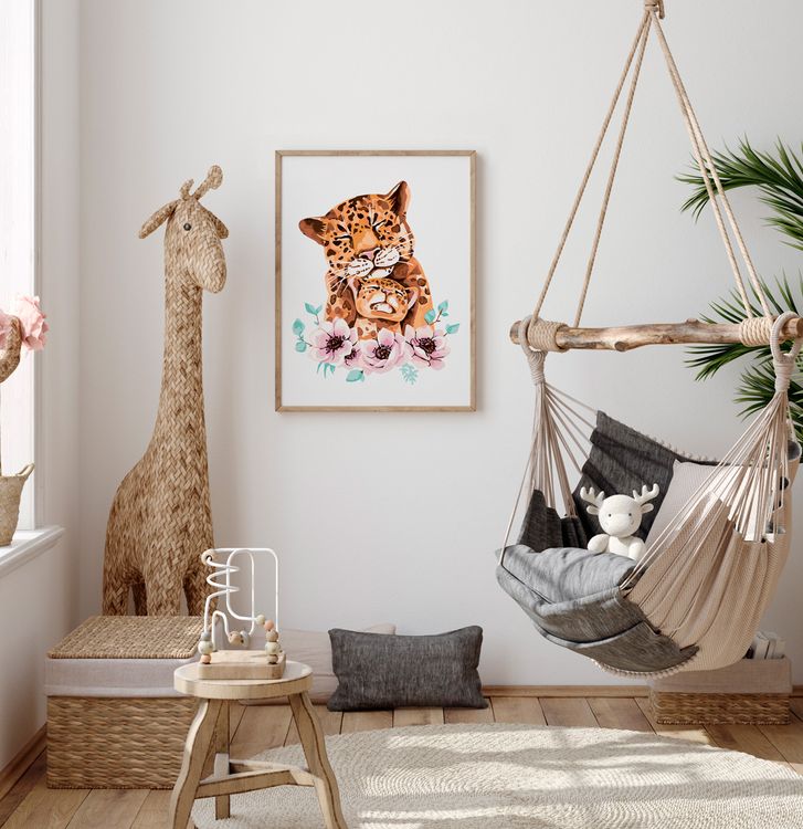 Картина по номерам «Леопардовая нежность» — картинка 3