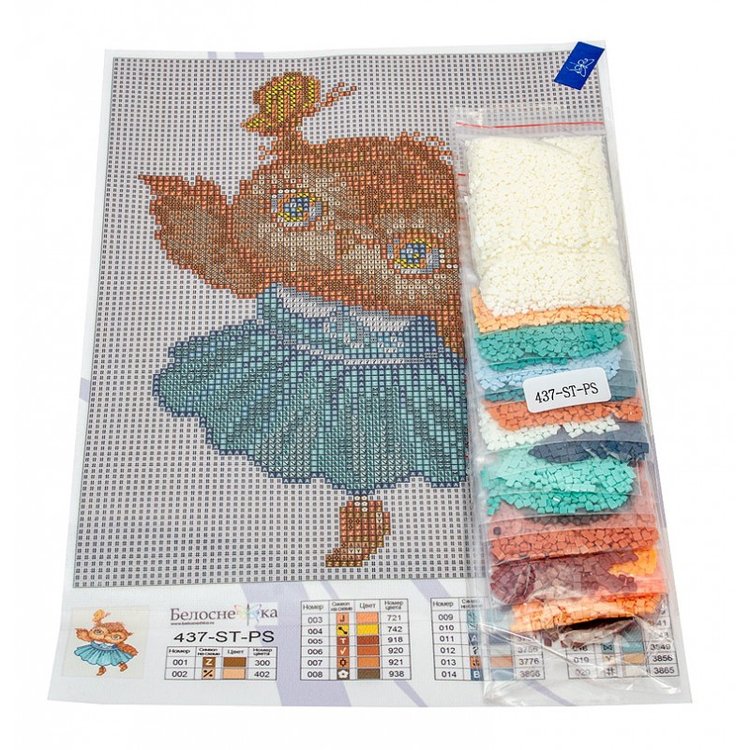 Алмазная вышивка «Совушка с бабочкой» — картинка 2