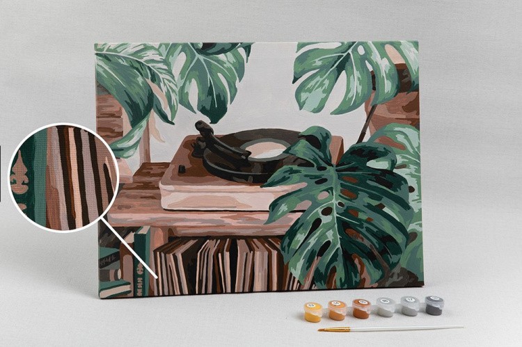 Картина по номерам «Грампластинки» — картинка 3