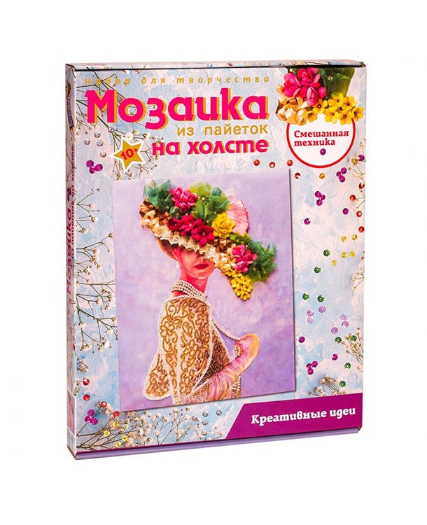 Картина на холсте из пайеток «Грация» — картинка 3