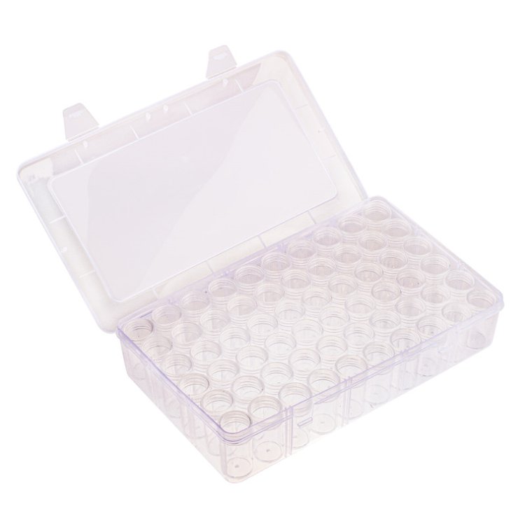 Органайзер для бисера, 60 отд., прозрачный, Белоснежка — картинка 2