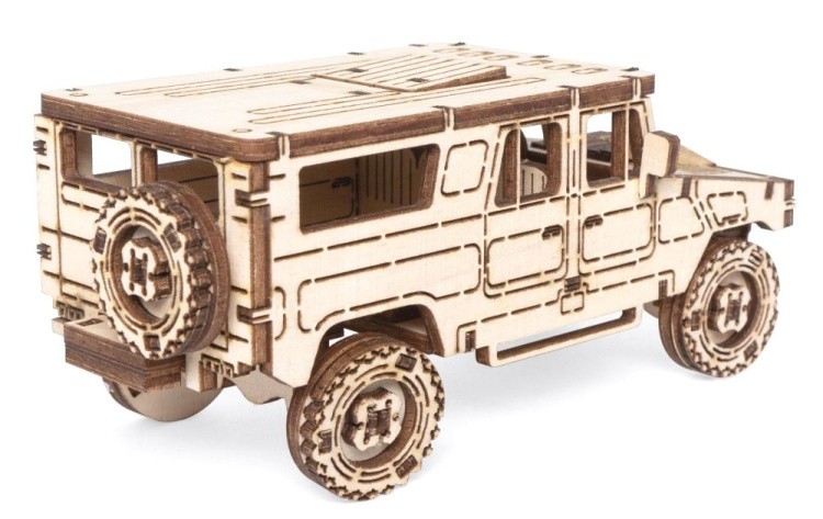 Деревянный конструктор «Внедорожник. Джип Тайфун», Lemmo — картинка 3