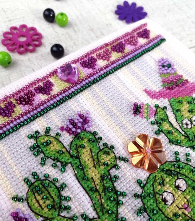 Набор для вышивания «Веселые кактусы» — картинка 4