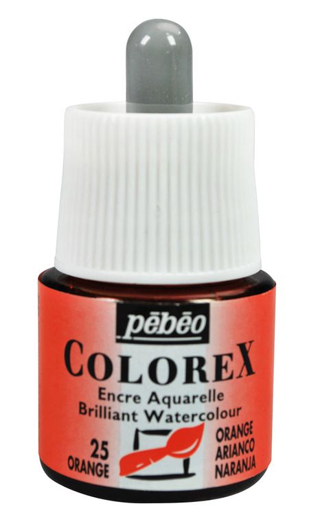 Акварельные чернила Pebeo Colorex (оранжевый), 45 мл