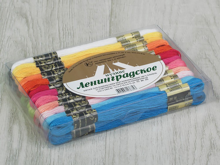 Набор ниток мулине для вышивания «Ленинградское мулине», 10 м, 25 шт. — картинка 2