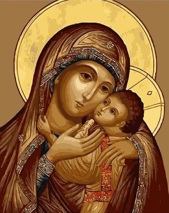 Картина по номерам «Корсунская икона Божией Матери»