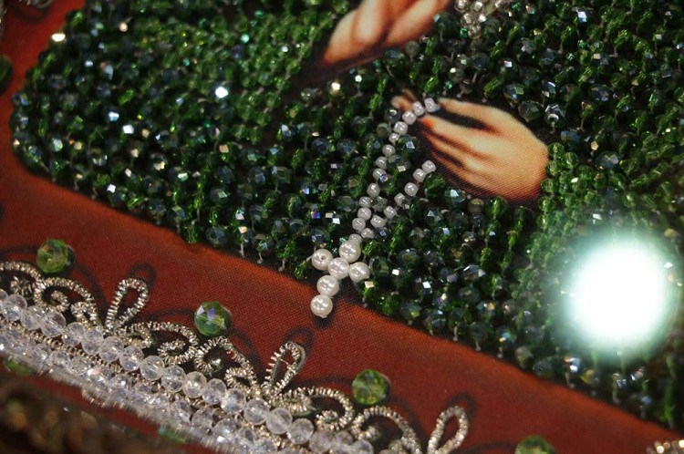 Вышивка Образа в каменьях «Святая Матрона» — картинка 8