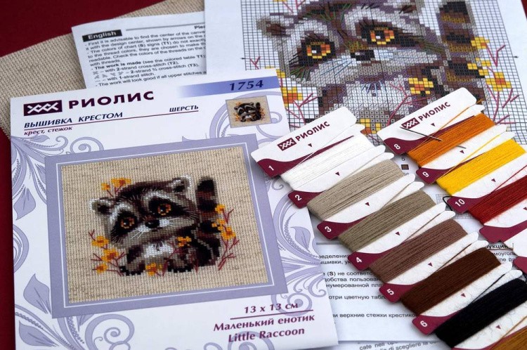 Набор для вышивания «Маленький енотик» — картинка 5