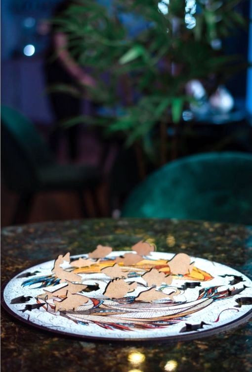 Деревянные фигурные пазлы «Карпы Кои (Рыбы) S», Eco Wood Art — картинка 5