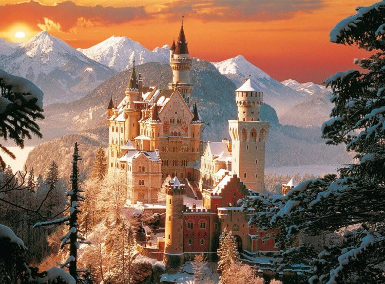 Алмазная вышивка «Замок Нойшванштайн» — картинка 2