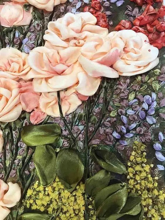 Вышивка лентами «Притяжение» — картинка 2