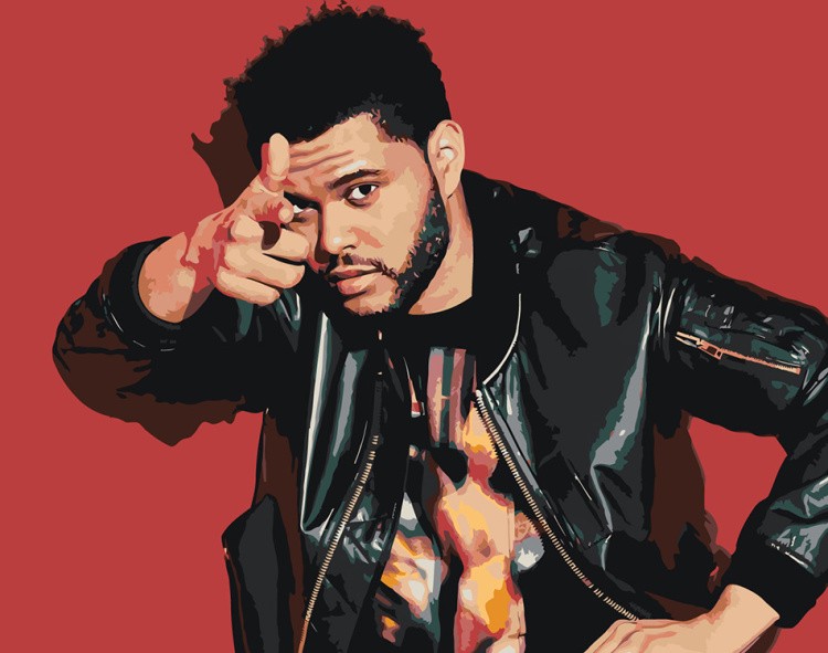 Картина по номерам «Музыкант The Weeknd Викенд 9»