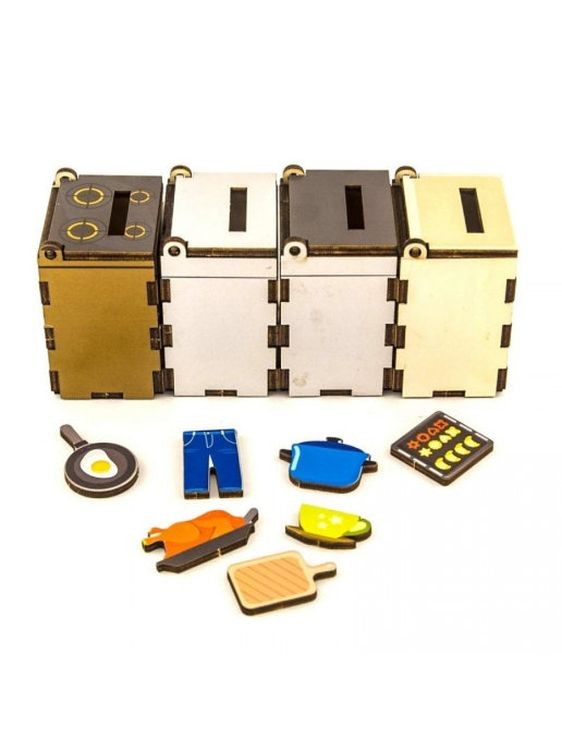 Развивающее пособие из дерева «Комодик. Бытовая техника» — картинка 2