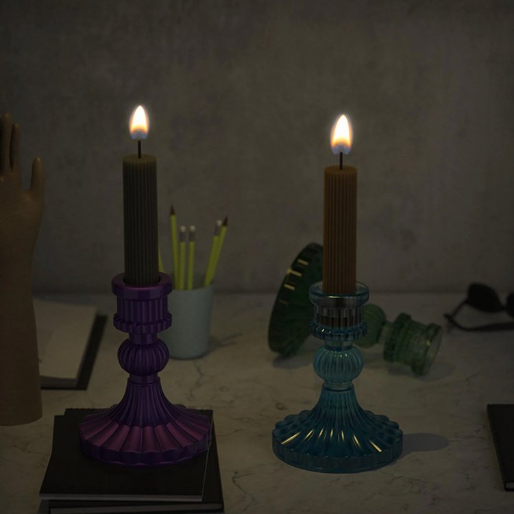 Силиконовый молд - Подсвечник-ножка, 11x9см 1 шт. — картинка 3