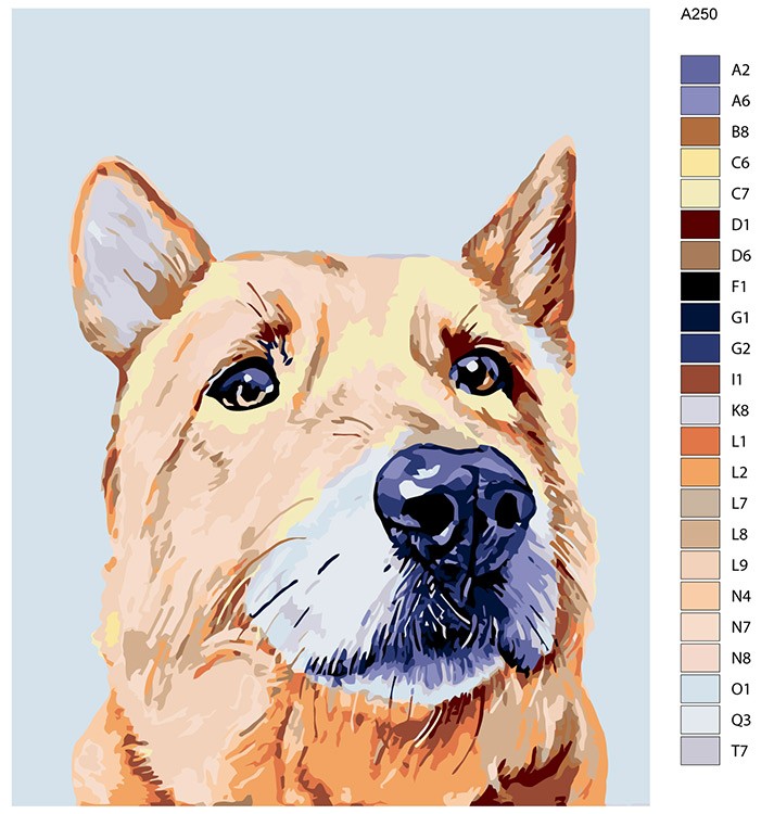 Картина по номерам «Урси» — картинка 2