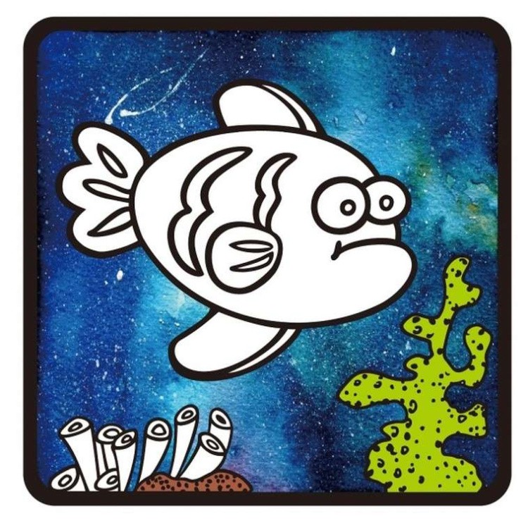 Аппликация цветной фольгой «Коралловый риф» — картинка 2