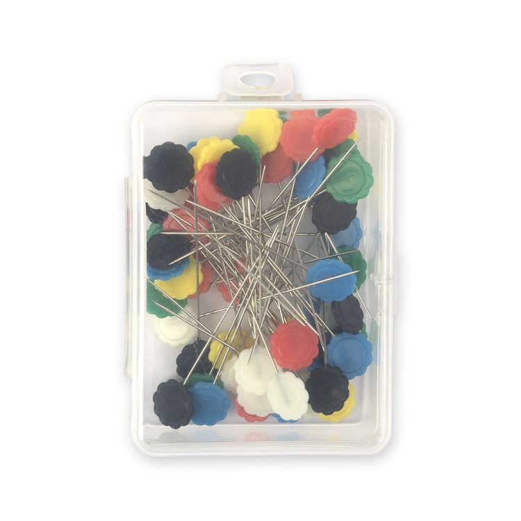 Булавки для квилтинга, сталь, 60 шт., 45 мм, Gamma — картинка 2