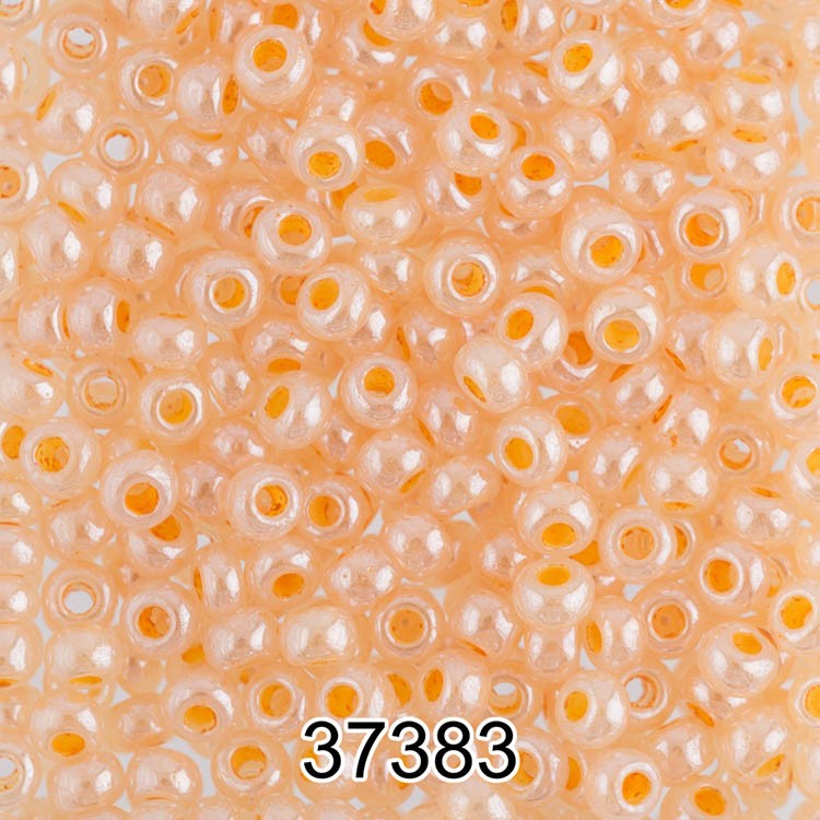 Бисер Чехия круглый 5 10/0, 2,3 мм, 500 г, цвет: 37383 оранжевый