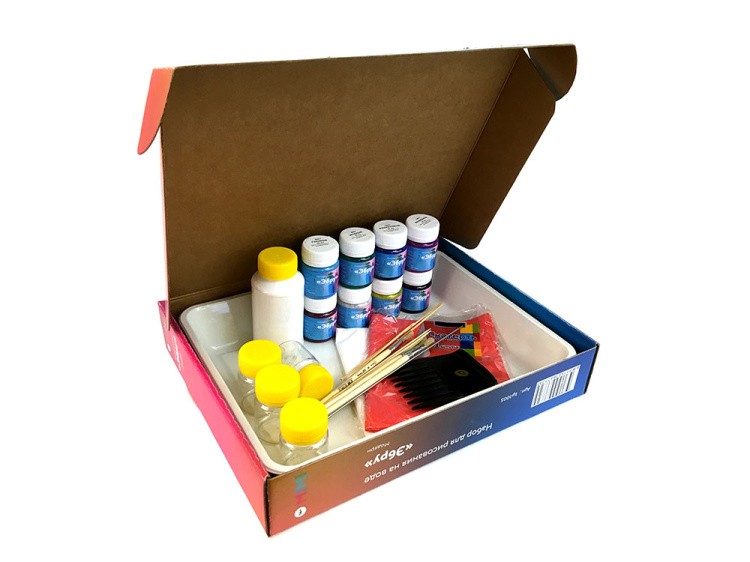 Набор для эбру «Модерн», 8 цветов, Mimi — картинка 4