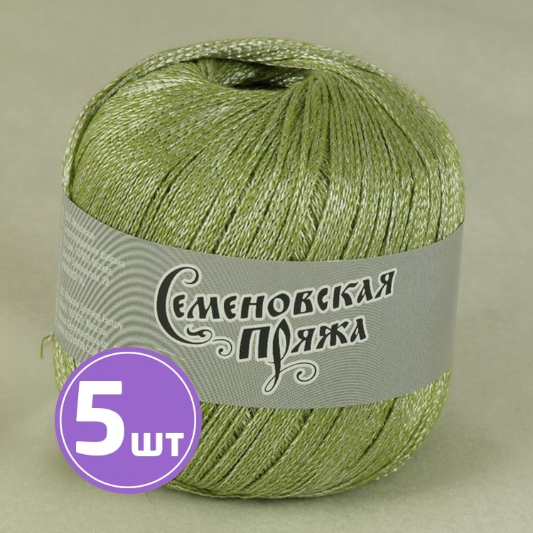 Пряжа Семеновская пряжа Mone (31558), фисташка+В_х1, 5 шт. по 100 г