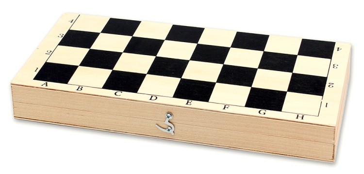 Набор 3 в 1 малый. Шахматы лакированные № 3, шашки и нарды (29,5Х14,5 см) — картинка 2