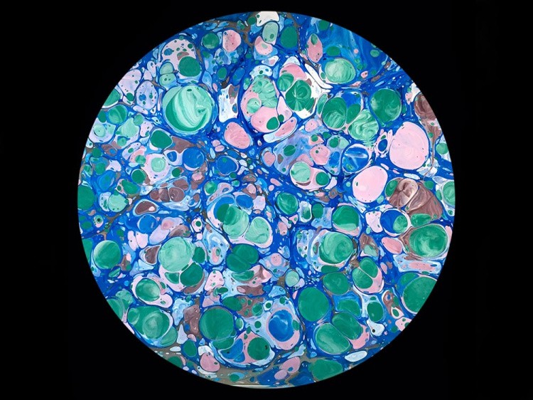 Краска для эбру синяя 30 мл, Amazing Color — картинка 5