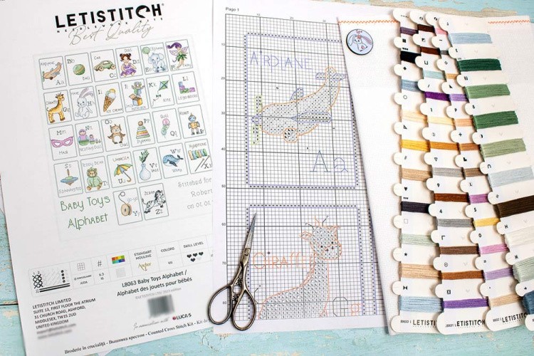 Набор для вышивания «Baby Toys Alphabet (Детские игрушки Алфавит)» — картинка 4