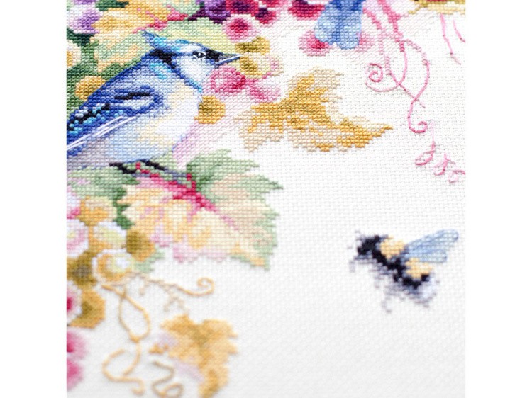 Набор для вышивания «Сойки и виноград» — картинка 3