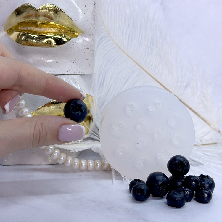 Силиконовый молд - Голубика, d 7 см, 1 шт. — картинка 2