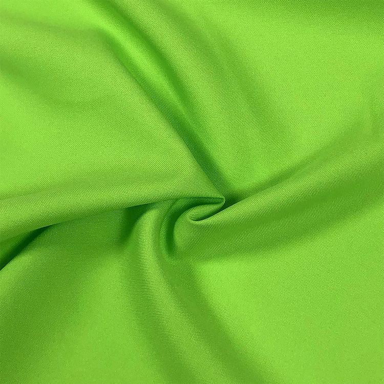 Ткань габардин, нарезка, 10 м, ширина 150 см, 150 г/м2, цвет: неон зеленый, TBY