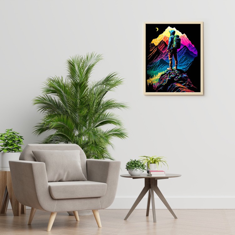 Картина по номерам «Черный холст Путешественник» — картинка 4