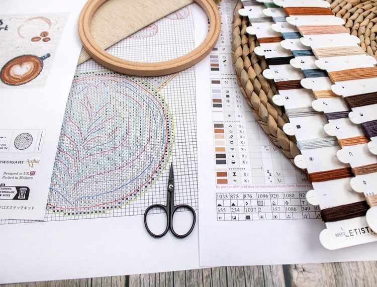 Набор для вышивания «Life’s too short for a bad coffee (Жизнь слишком коротка для плохого кофе)» — картинка 4