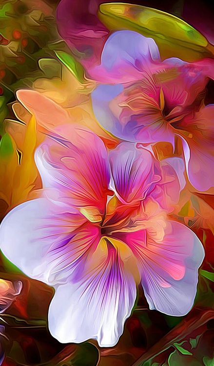 Алмазная вышивка «Яркие цветы» — картинка 2