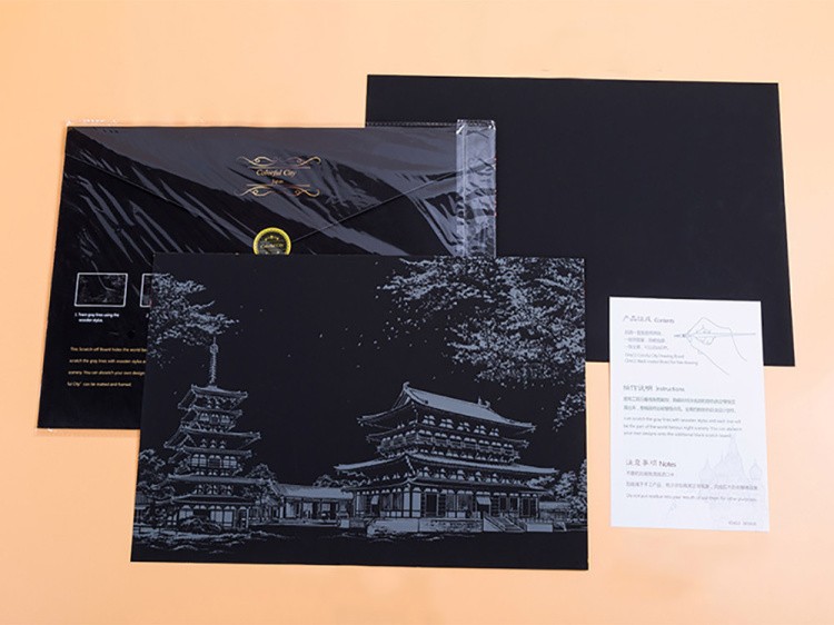 Скретч-картина «Japan» (цветная) — картинка 2