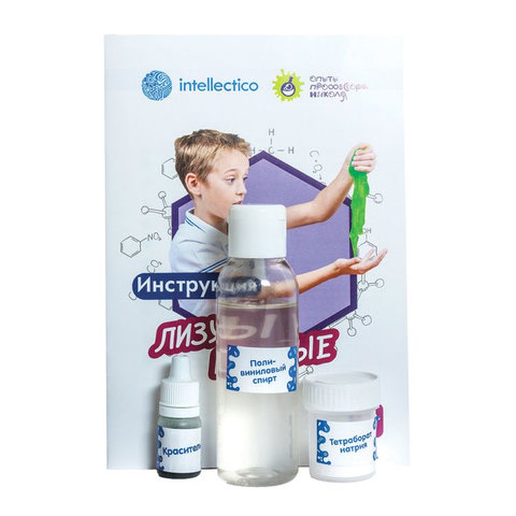 Набор для экспериментов «Опыты профессора Николя. Лизуны цветные» — картинка 3