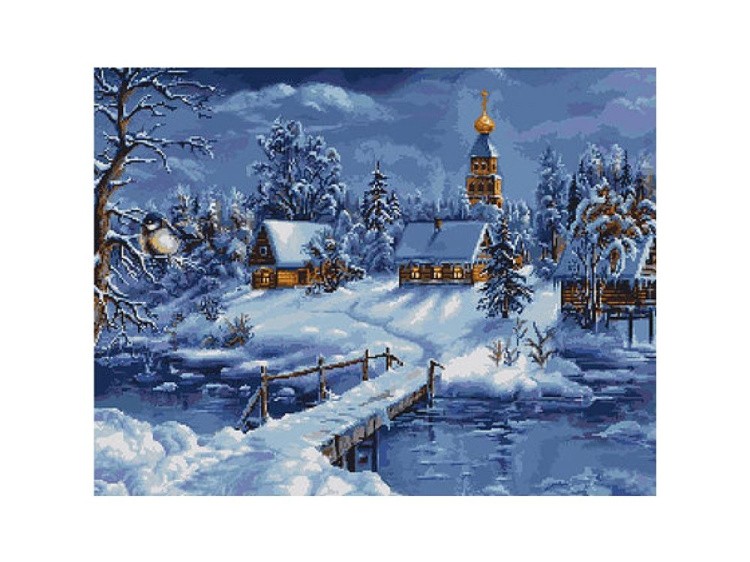Набор для вышивания «Зимний пейзаж»