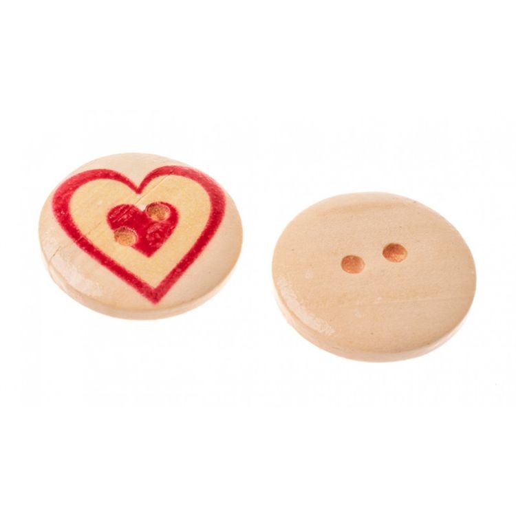 Пуговицы декоративные «Сердечки», 25 шт., 2 см, цветные — картинка 7