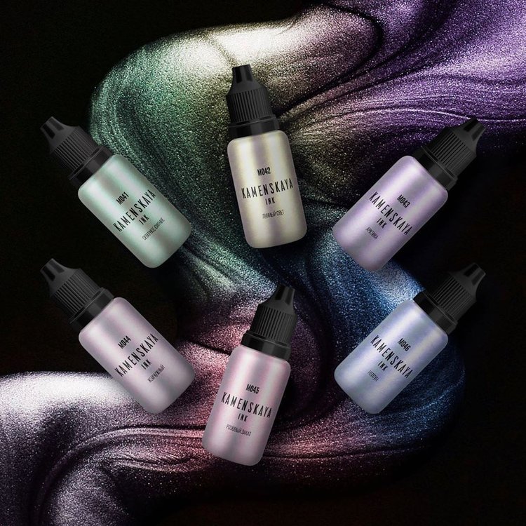 Алкогольные чернила M-042 Лунный свет 15 мл, Kamenskaya Ink — картинка 3