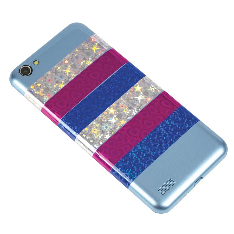 Клейкие ленты декоративные голографические, ассорти №1, 6 шт., 15 мм х 5 м — картинка 4