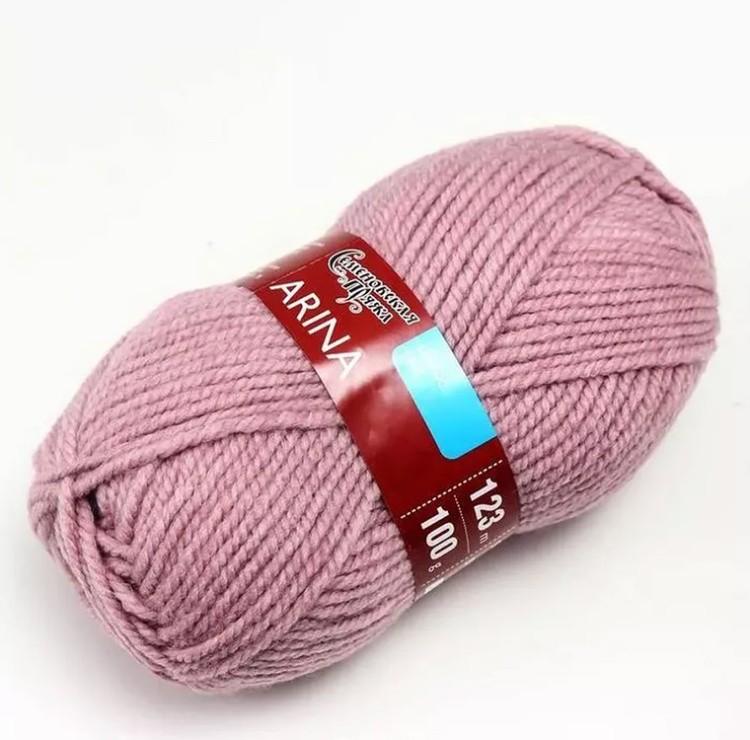 Пряжа Семеновская Arina (1042), светлый ковыль, 5 шт. по 100 г — картинка 3