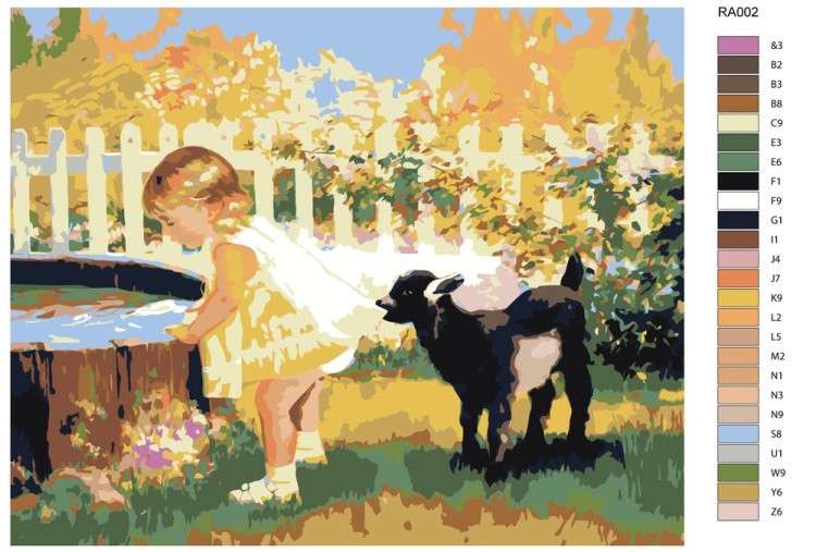 Картина по номерам «В деревне летом» — картинка 2