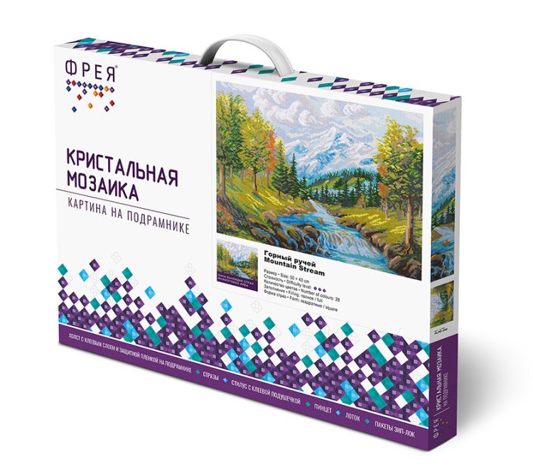 Алмазная вышивка «Горный ручей» — картинка 2