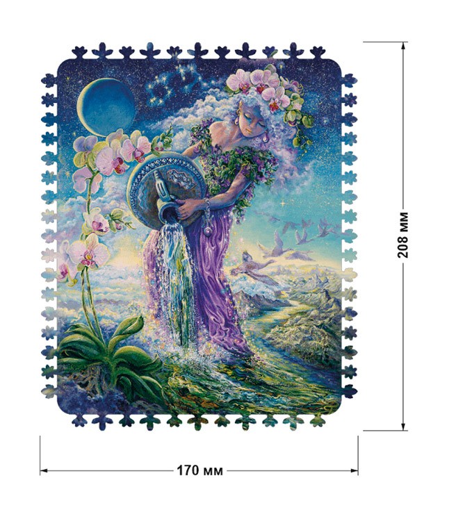 Деревянные пазлы DAVICI «Знак зодиака. Водолей» — картинка 2