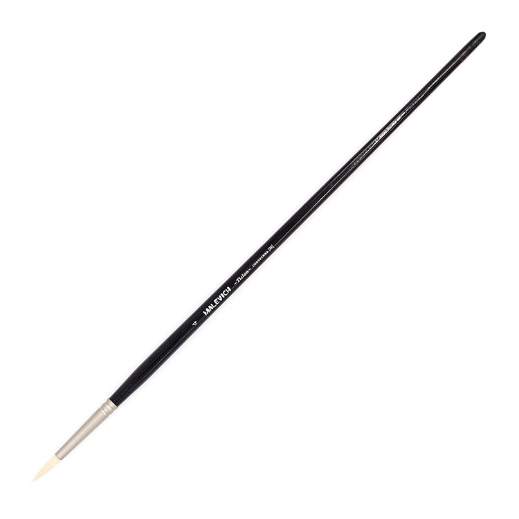 Кисть из синтетики Tician, круглая №4, Малевичъ — картинка 2