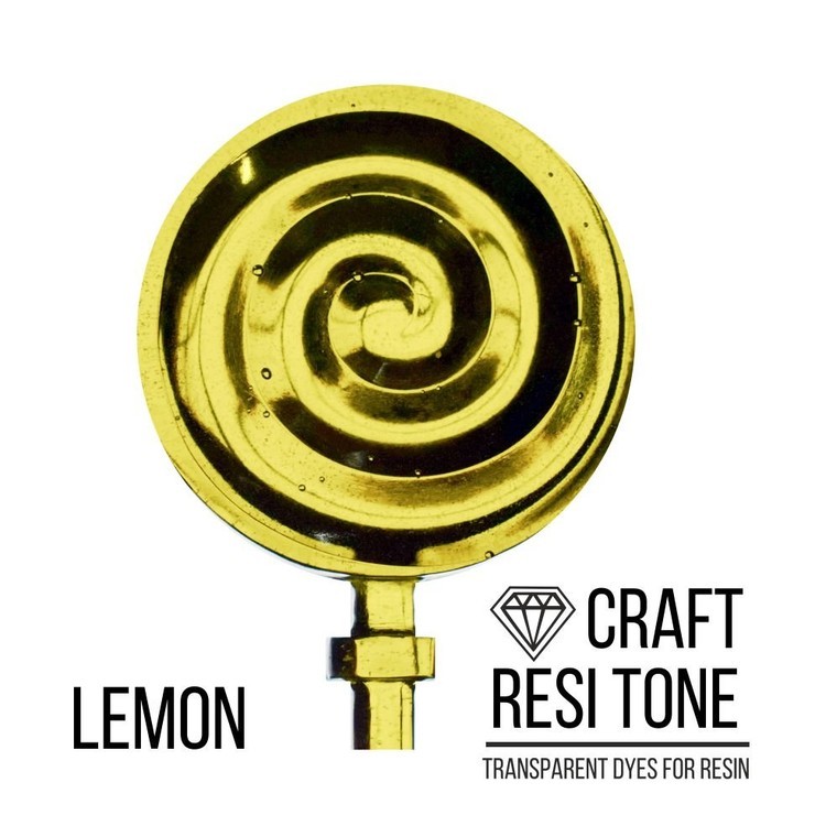 Прозрачный тонер для эпоксидной смолы лимонный 10 мл, ResiTone