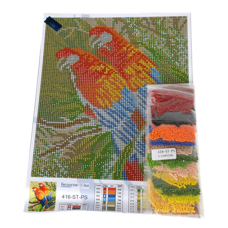 Алмазная вышивка «Попугаи» — картинка 2